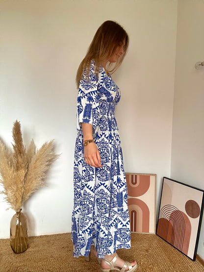 ROBE ATHÈNES BLEUE