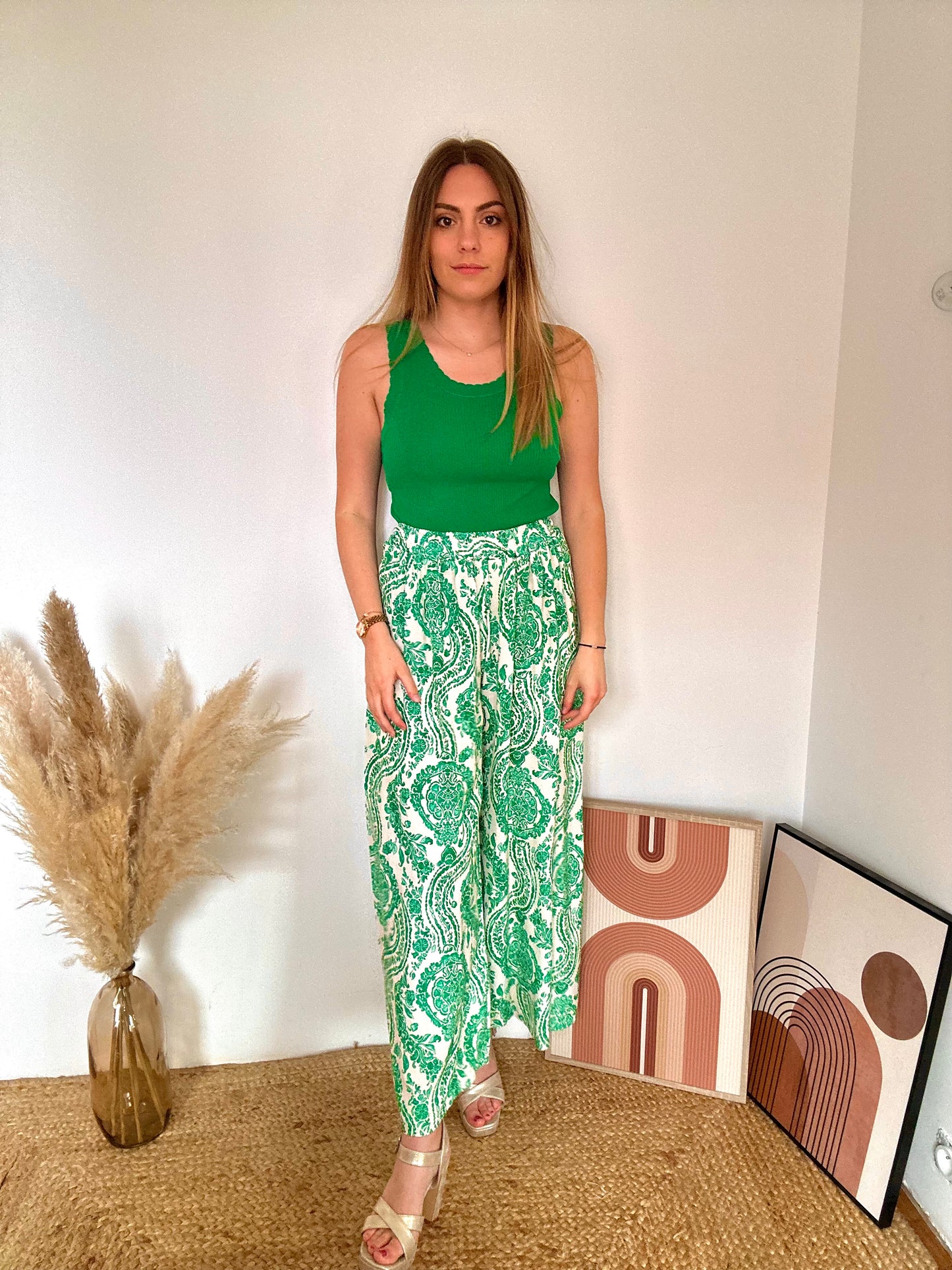 PANTALON EDEN VERT